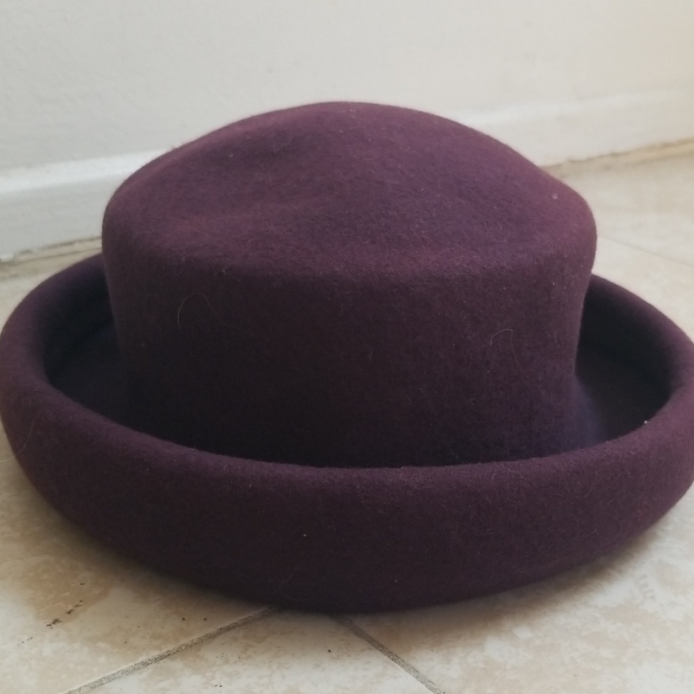 Purple bowler hat